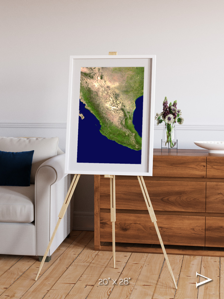 Windwritten Sands, Mexico and Central America Framed & Mounted Print