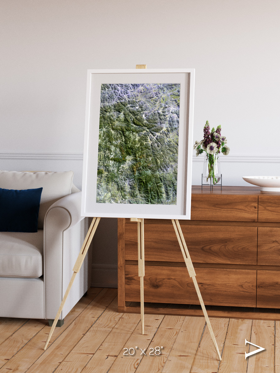 Earth in Colour, Namaqualand Framed & Mounted Print