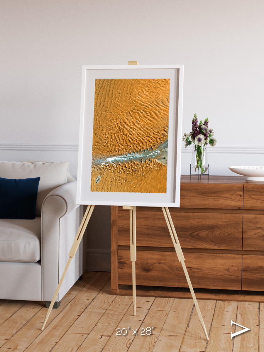 Sands in Motion, Namib Desert Framed & Mounted Print