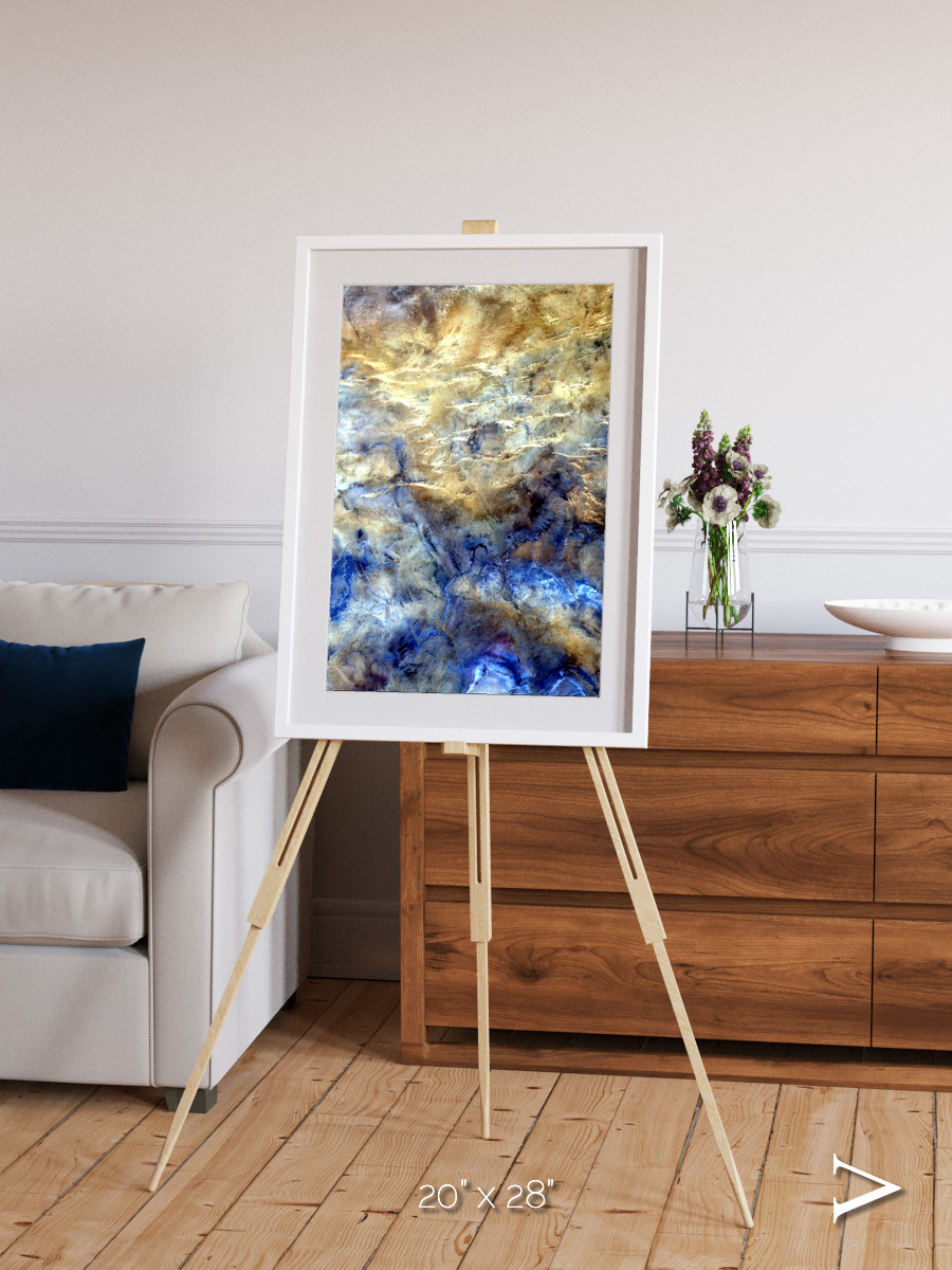 Heat Scars, No Mans Land Framed & Mounted Print