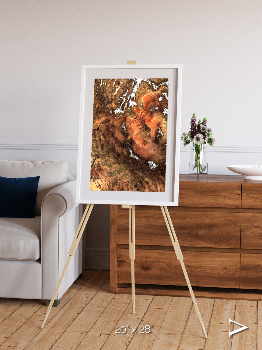 Sunlit Dunes, North America Framed & Mounted Print