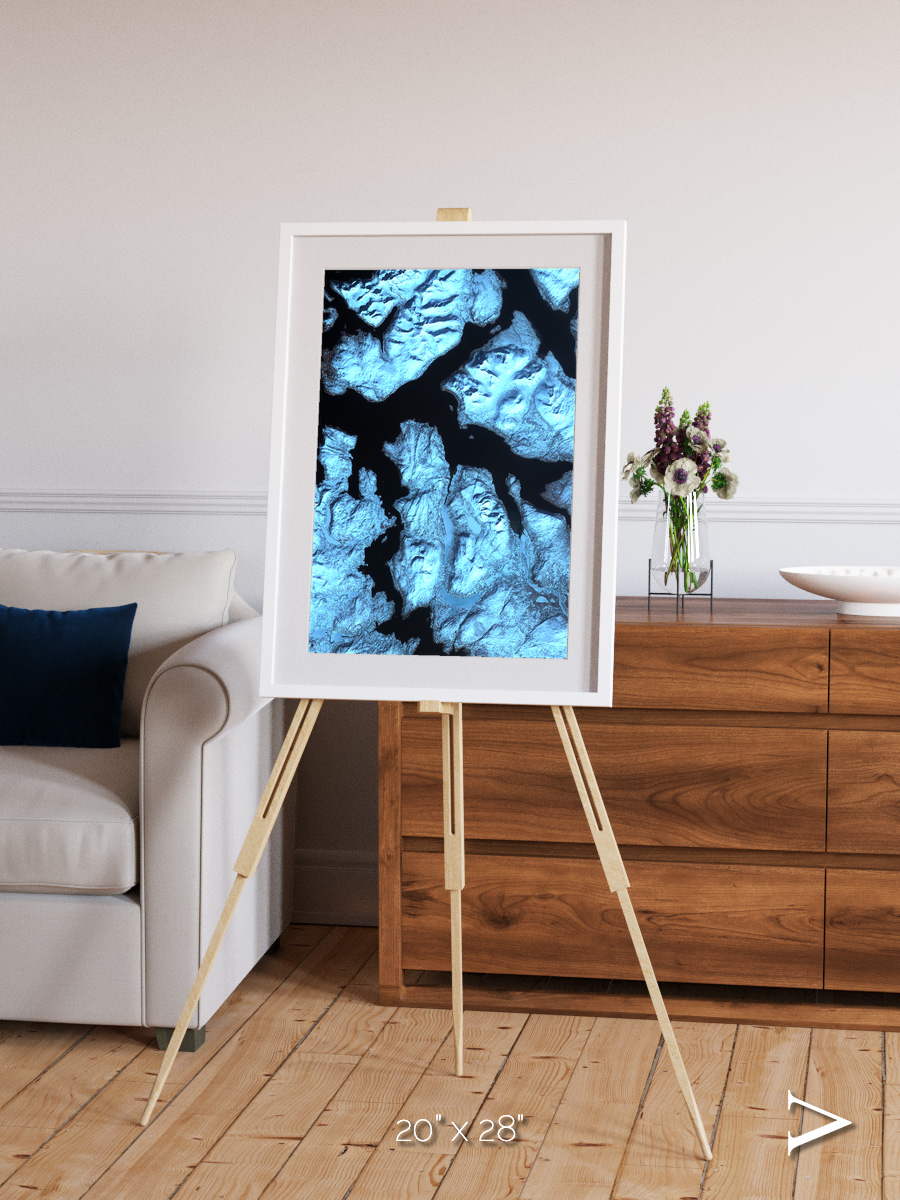 Glacial Passage, Northern Norway Framed & Mounted Print