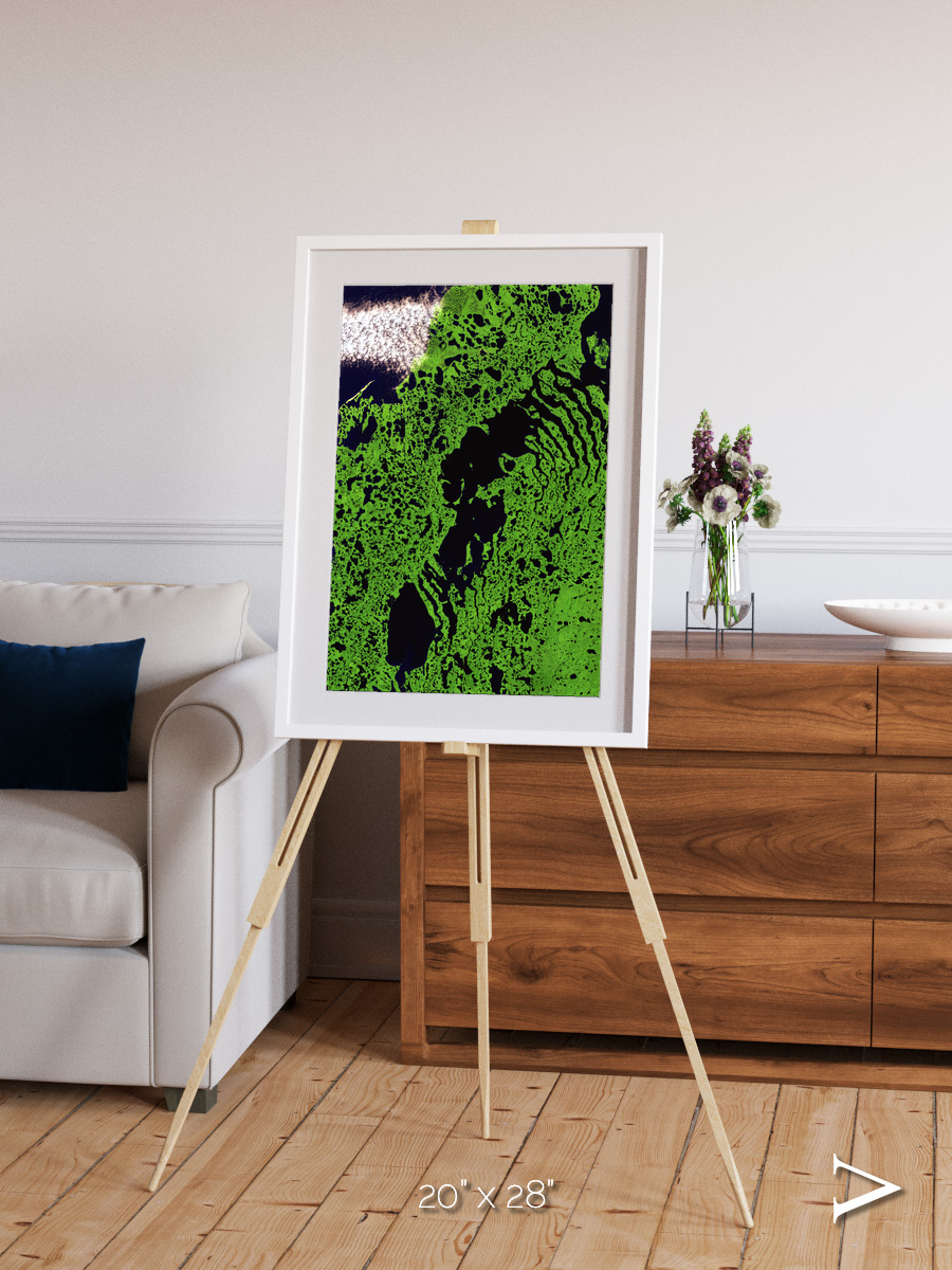 Tundra Reach, Liverpool Bay Framed & Mounted Print