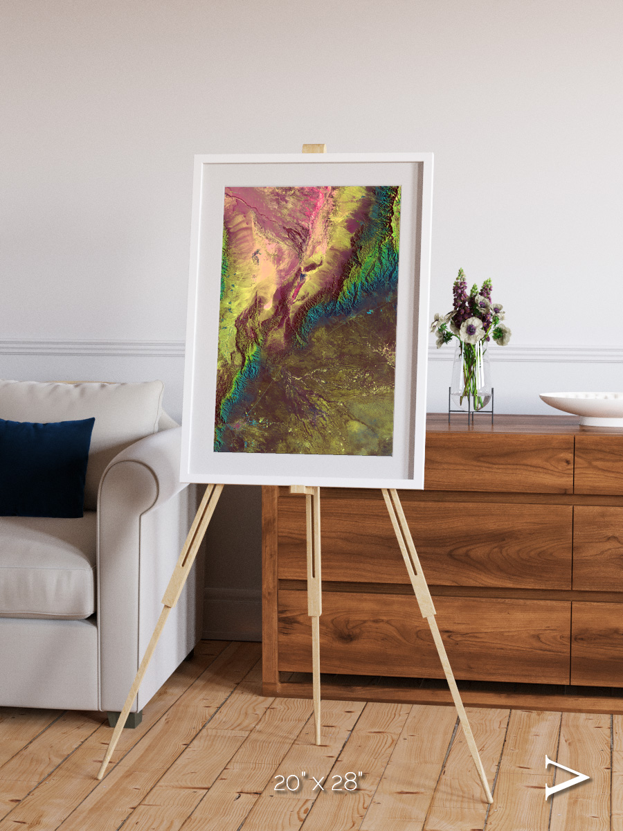 Textured Earth, Sierra de Velasco Framed & Mounted Print