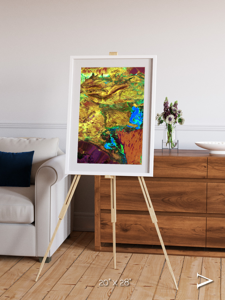 Salt and Storm, Dasht-e Kavir Framed & Mounted Print