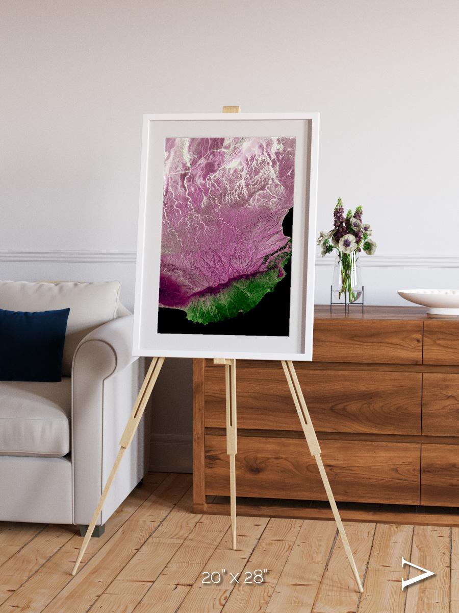 Monsoon Divide, Dhofar Framed & Mounted Print