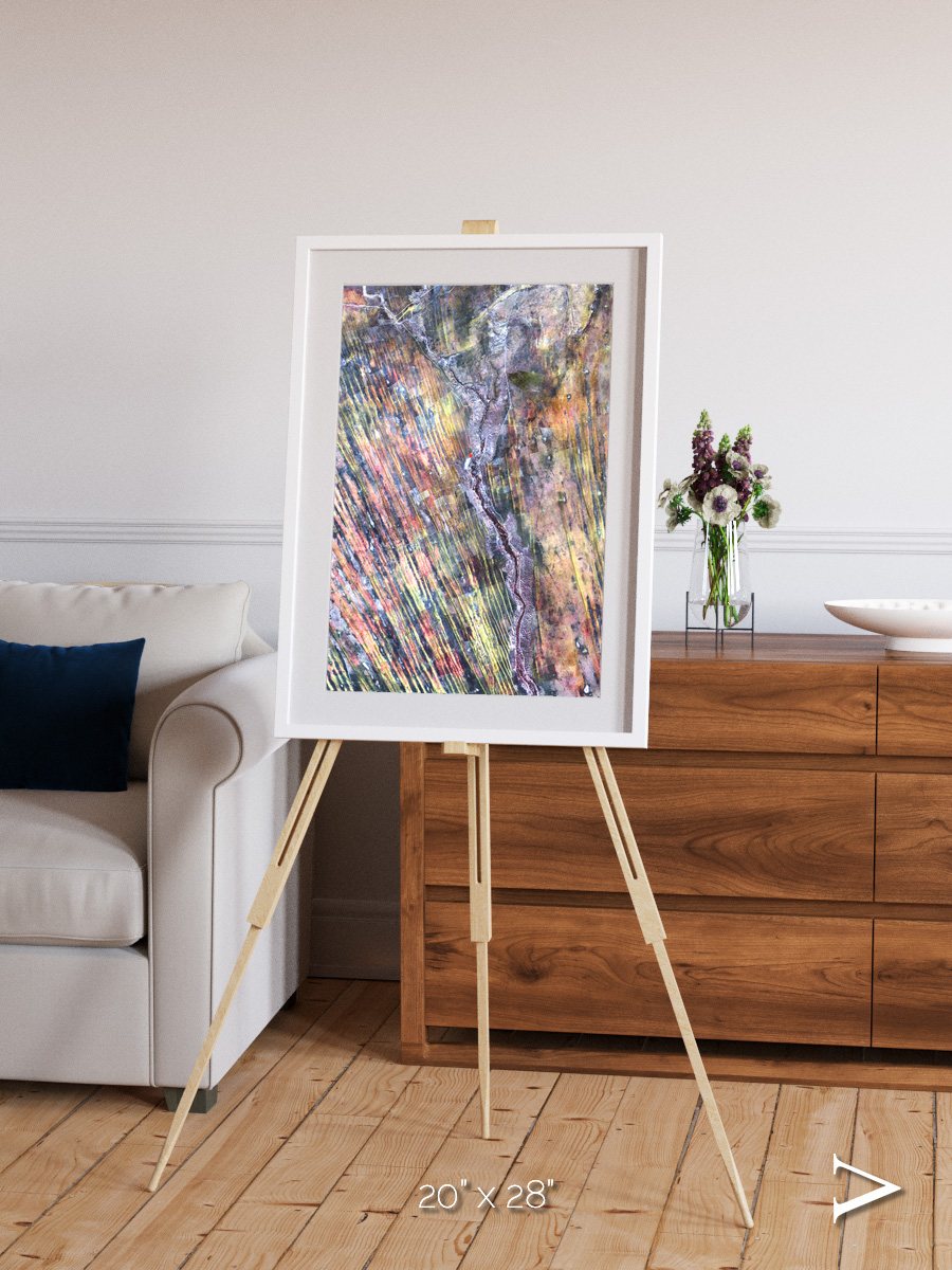 Crevasse Lines, The Optimist Framed & Mounted Print