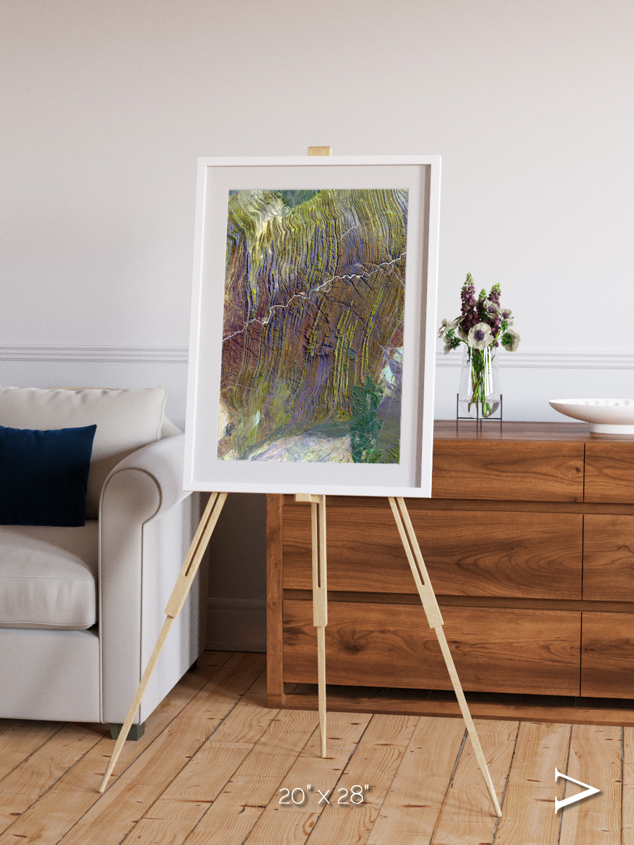 Shifting Dunes, Ugab River Framed & Mounted Print