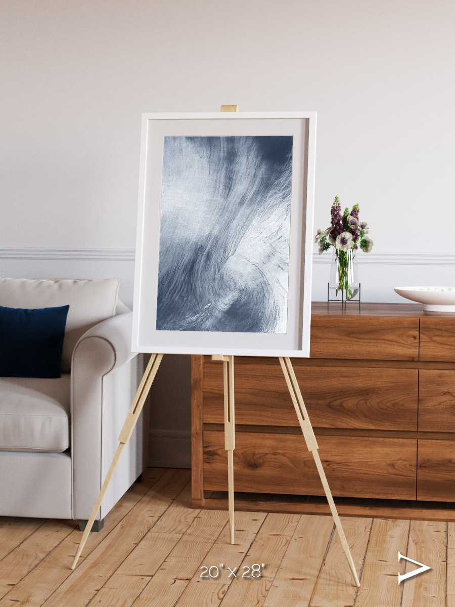 Wind Signatures, Whirlpool Cloud Framed & Mounted Print