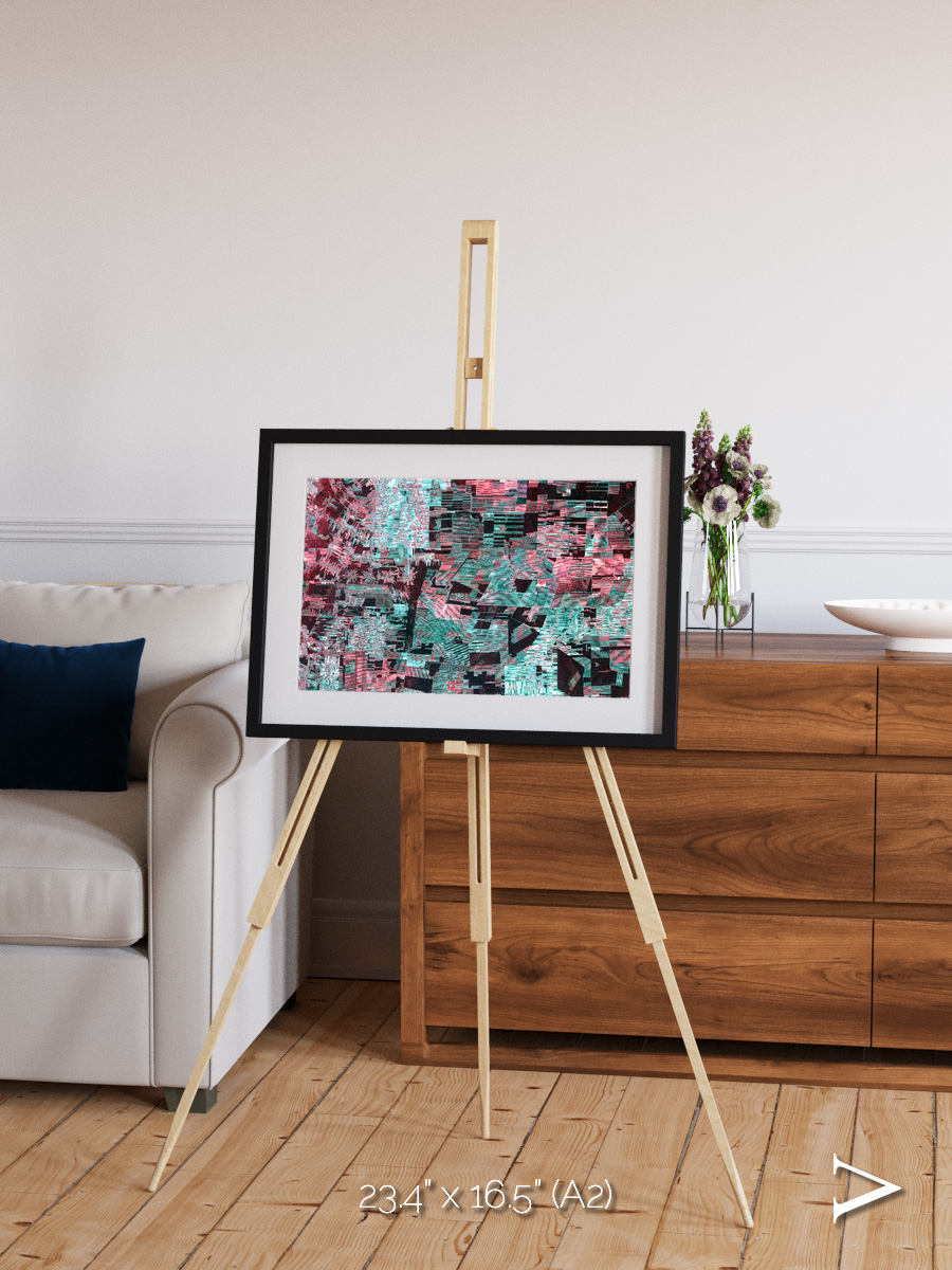 Fractured Canopy, Bolivia Framed & Mounted Print