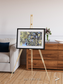 Lava Lines, Chilean Volcanoes Framed & Mounted Print