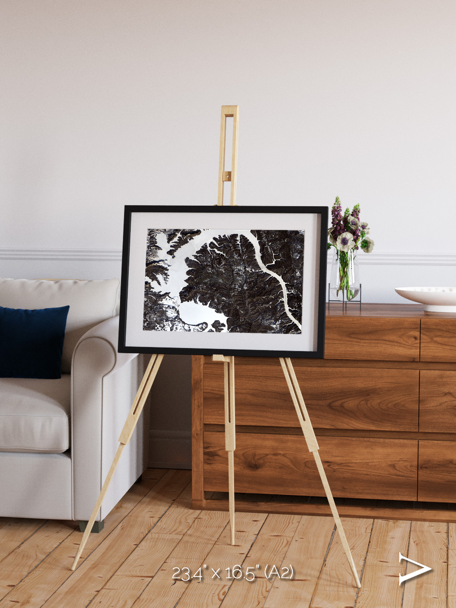 Dragon Lake, Siberia Framed & Mounted Print