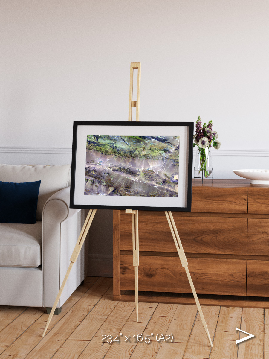 Arid Mosaic, Edrengiyn Nuruu Framed & Mounted Print