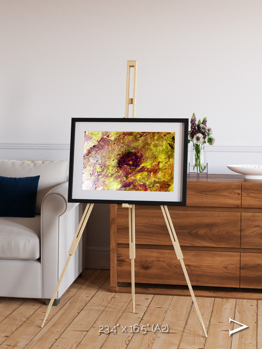 Magma Plains, Erongo Massif Framed & Mounted Print