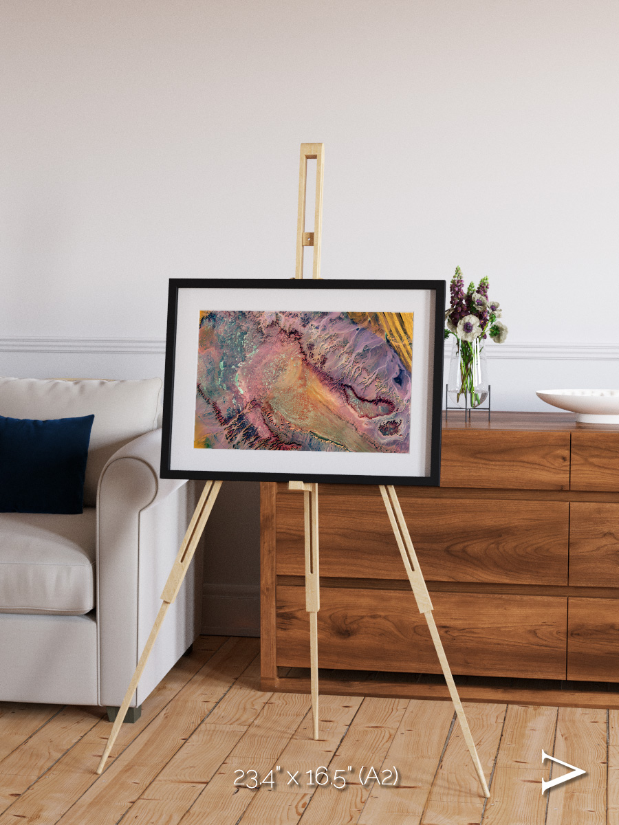 Echoes of Water, Western Desert Framed & Mounted Print