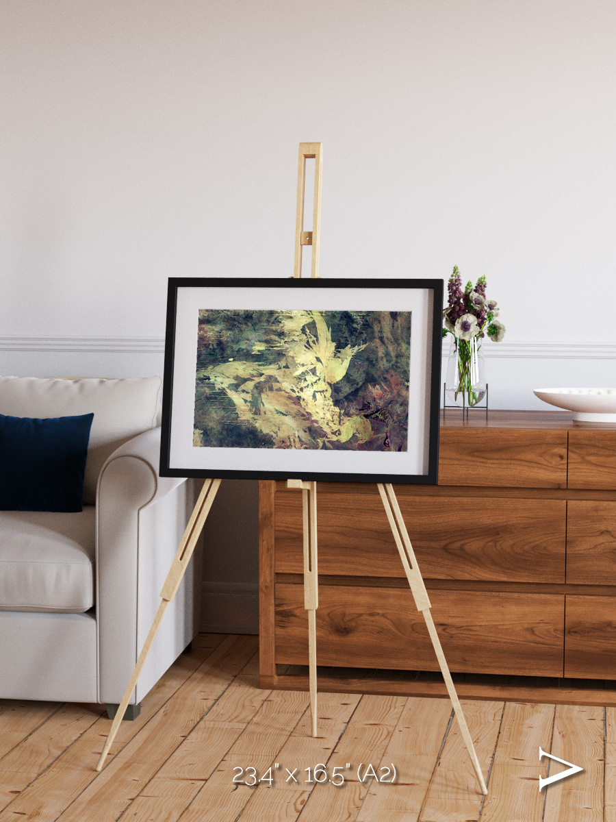 Windwritten Dunes, Great Sandy Scars Framed & Mounted Print