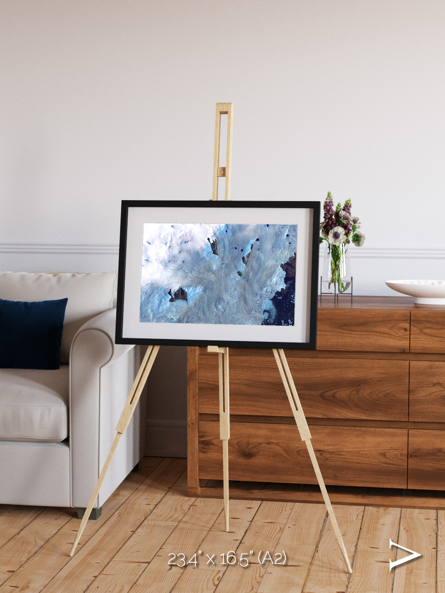 Waterways, Greenland Coast Framed & Mounted Print