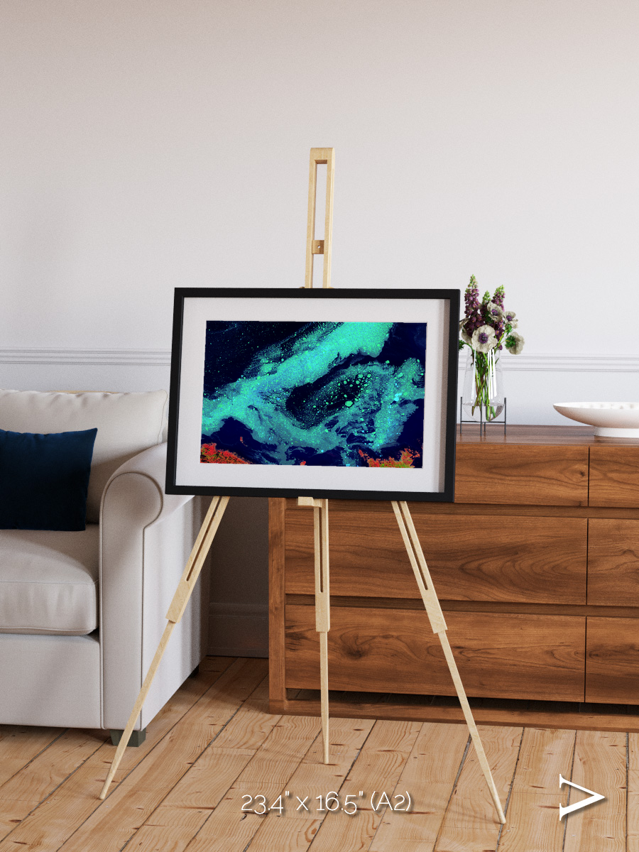 Frozen Currents, Foxe Basin Framed & Mounted Print