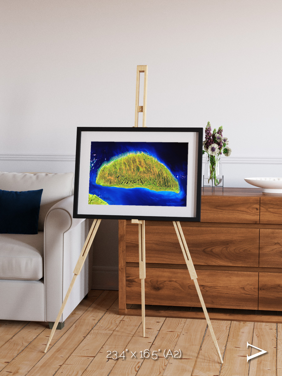 Coastal Fragments, Island Rebound Framed & Mounted Print