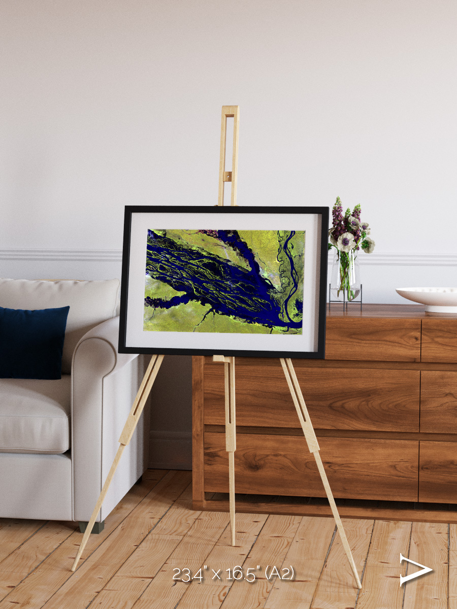 Painted Archipelago, Jau Park Framed & Mounted Print