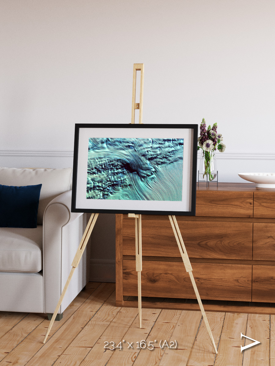 Ice River, Lambert Glacier Framed & Mounted Print