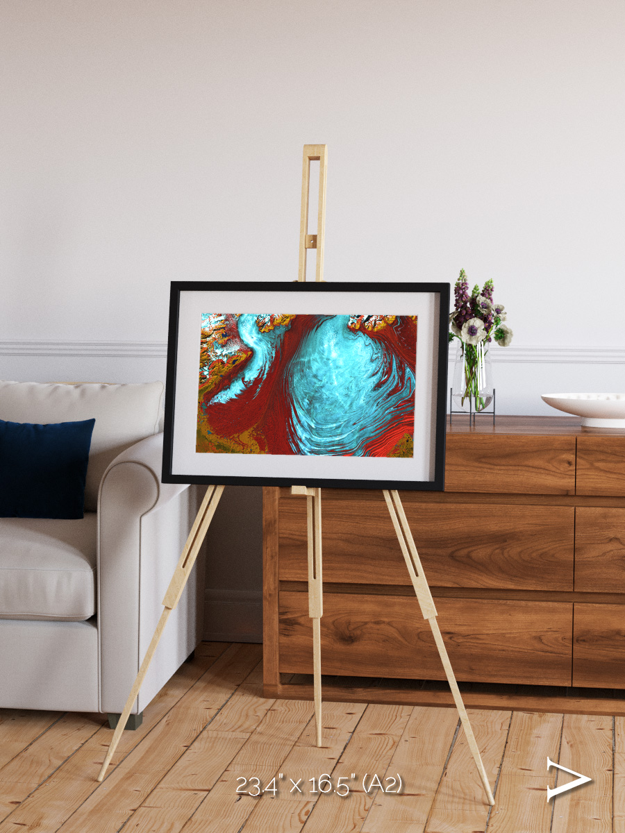 Glacial Passage, Malaspina Glacier Framed & Mounted Print
