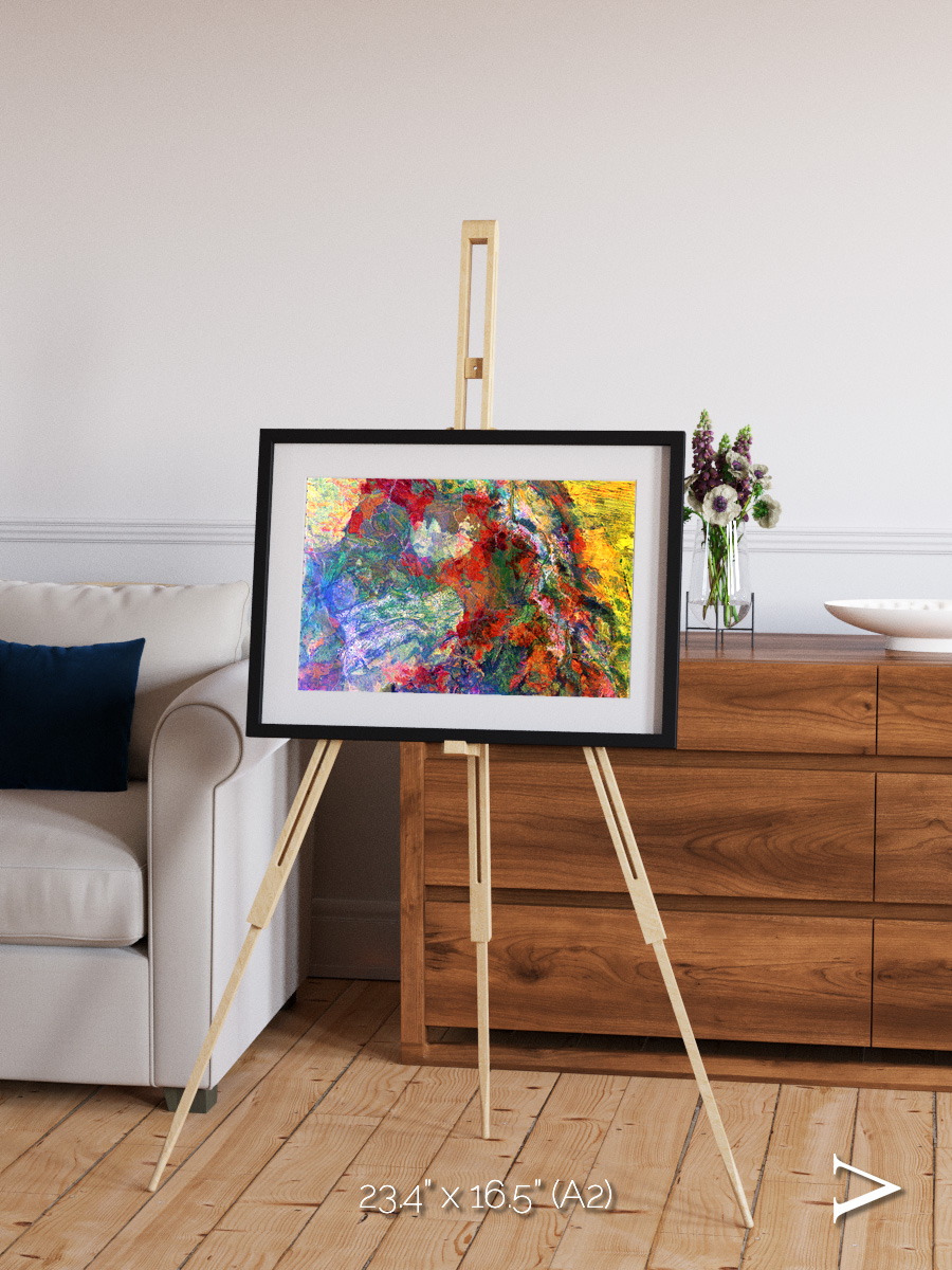 Melted Earth, Great Sandy Desert Framed & Mounted Print