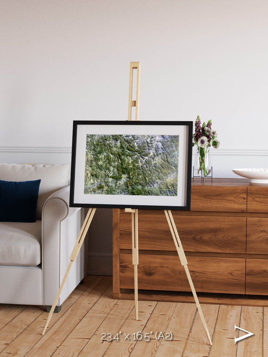 Earth in Colour, Namaqualand Framed & Mounted Print