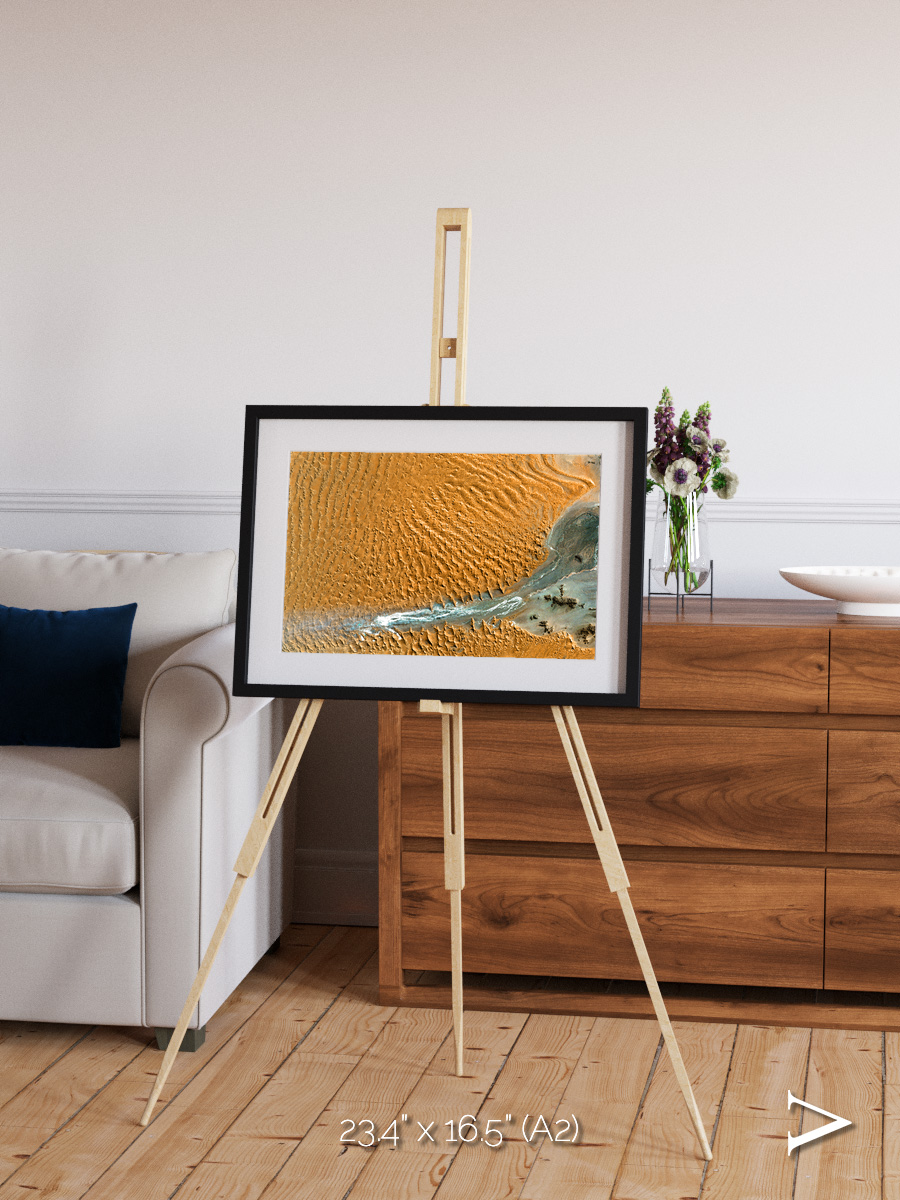 Sands in Motion, Namib Desert Framed & Mounted Print