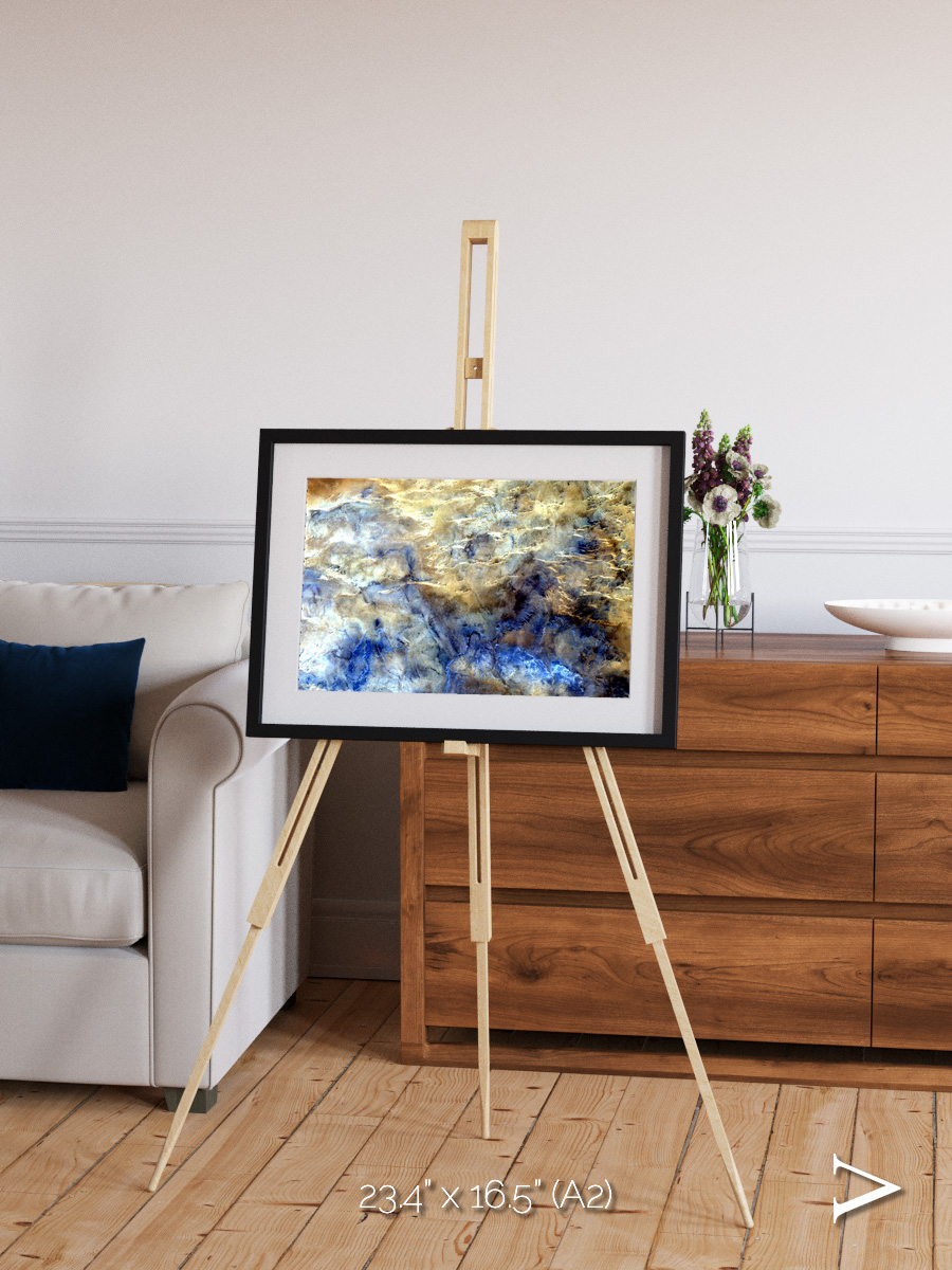 Heat Scars, No Mans Land Framed & Mounted Print