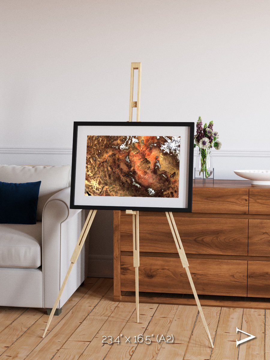 Sunlit Dunes, North America Framed & Mounted Print