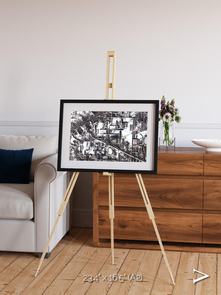 Fertile Threads, Northern Kazakhstan Framed & Mounted Print