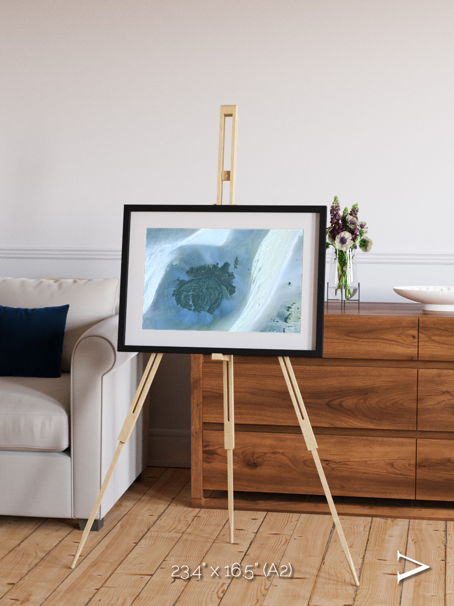 Shifting Dunes, Sahara Desert Framed & Mounted Print
