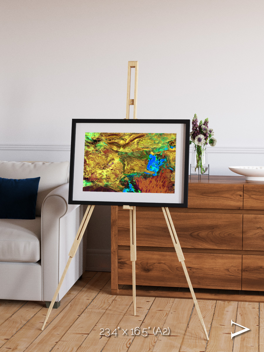 Salt and Storm, Dasht-e Kavir Framed & Mounted Print