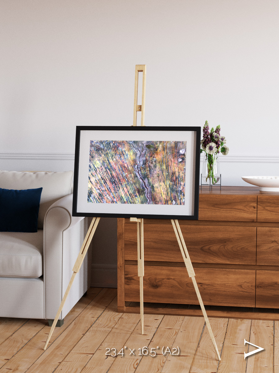 Crevasse Lines, The Optimist Framed & Mounted Print