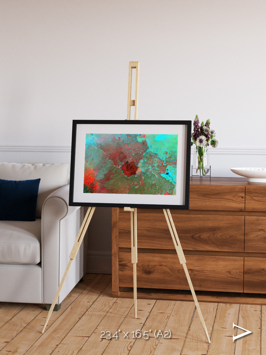Shifting Dunes, The Syrian Desert Framed & Mounted Print