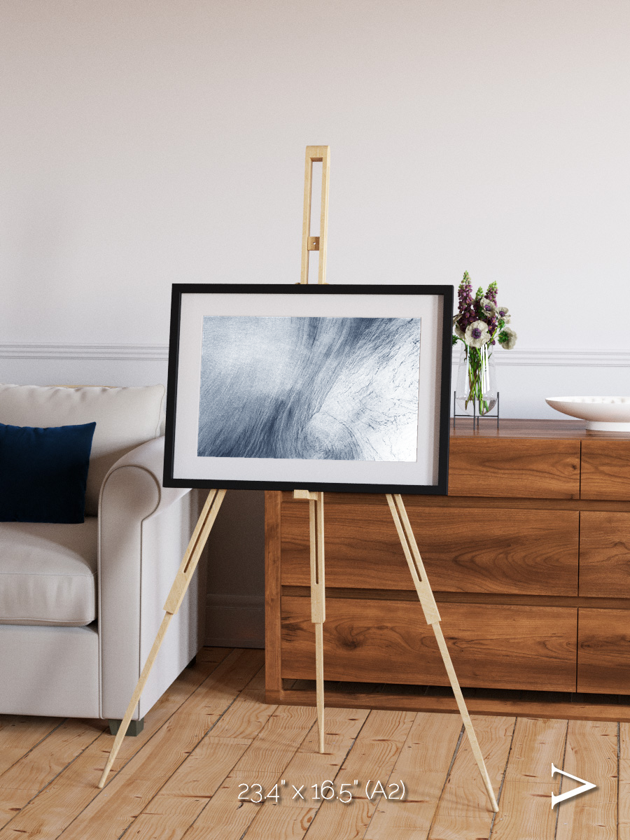 Wind Signatures, Whirlpool Cloud Framed & Mounted Print