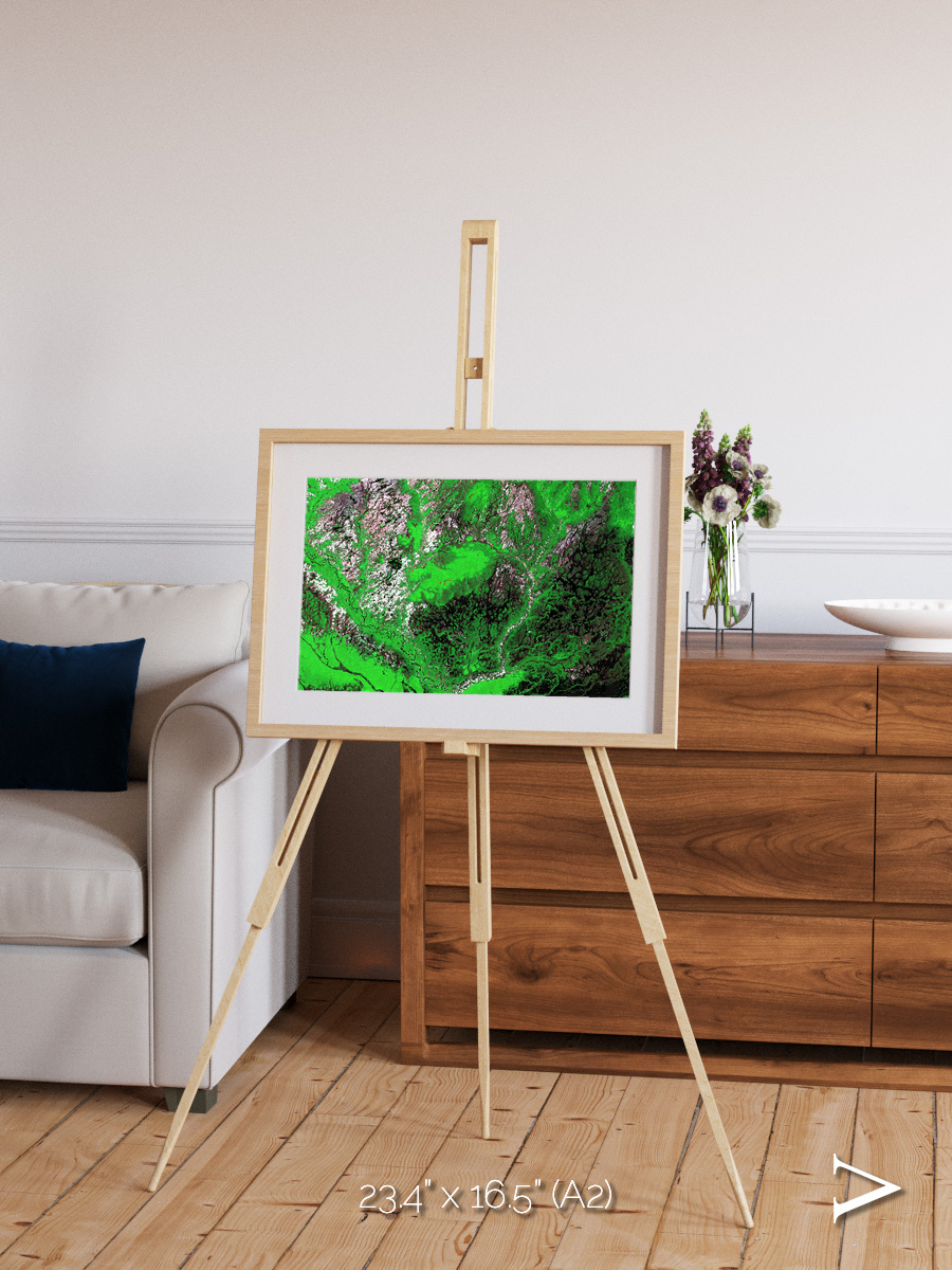 Ribbon River, Araca River Framed & Mounted Print