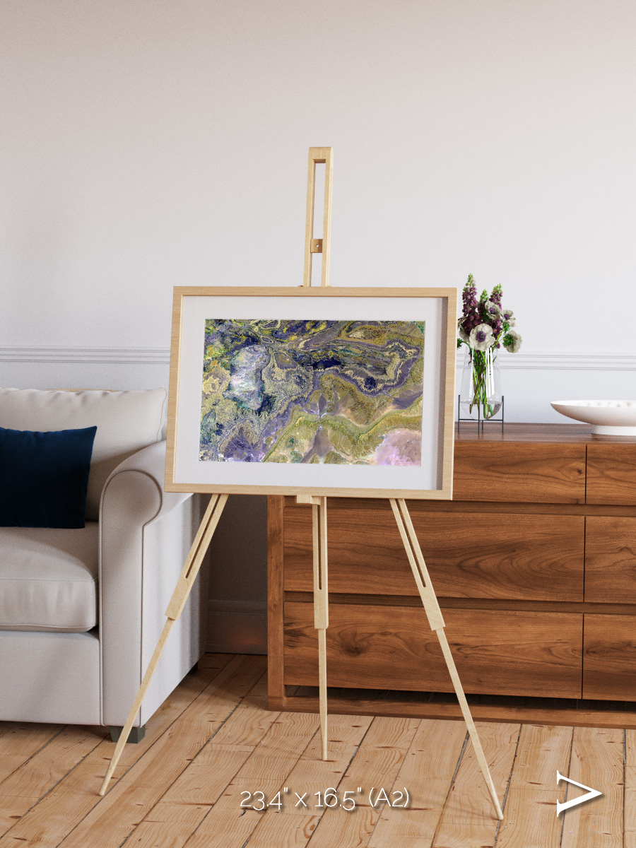 Mineral Horizons, Anti-Atlas Framed & Mounted Print