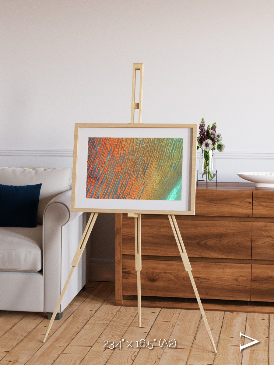 Windwritten Sands, Erg Chech Framed & Mounted Print