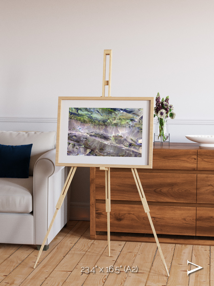 Arid Mosaic, Edrengiyn Nuruu Framed & Mounted Print