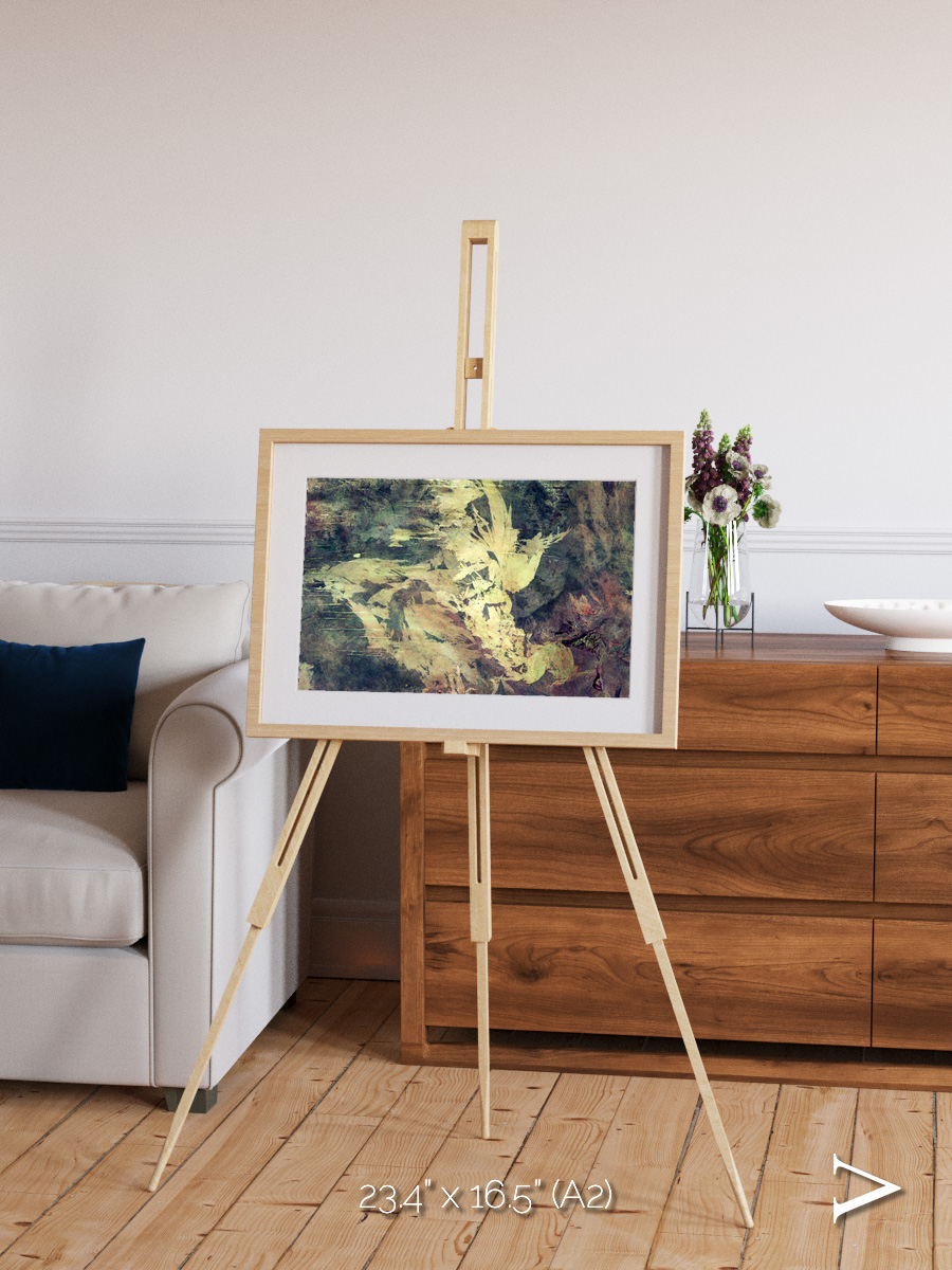 Windwritten Dunes, Great Sandy Scars Framed & Mounted Print