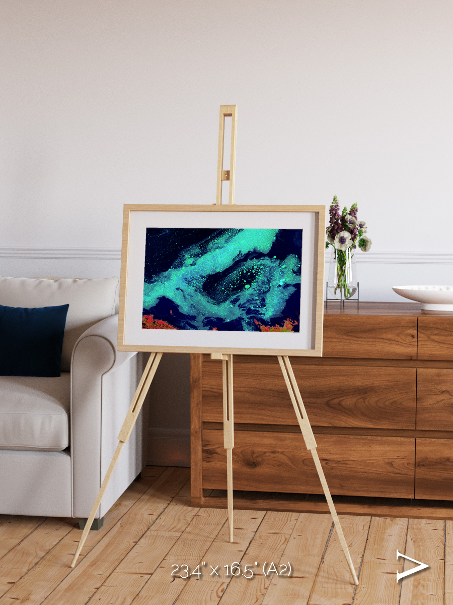 Frozen Currents, Foxe Basin Framed & Mounted Print