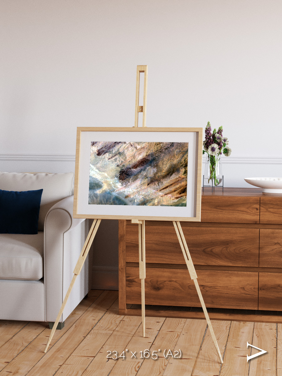 Lava Lines, Impact Framed & Mounted Print