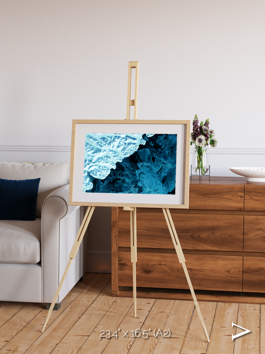 Glacial Passage, Kamchatka Peninsula Framed & Mounted Print