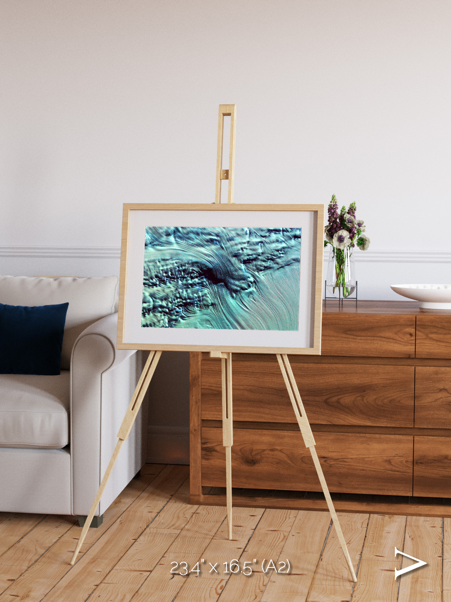 Ice River, Lambert Glacier Framed & Mounted Print