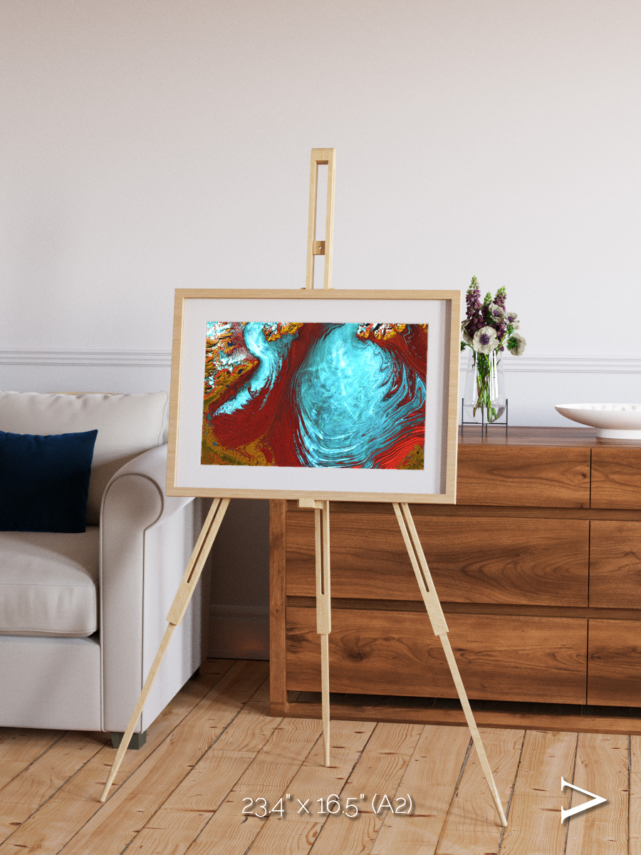 Glacial Passage, Malaspina Glacier Framed & Mounted Print