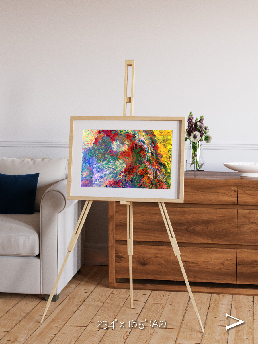 Melted Earth, Great Sandy Desert Framed & Mounted Print