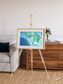 Arid Mosaic, Mississippi River Delta Framed & Mounted Print