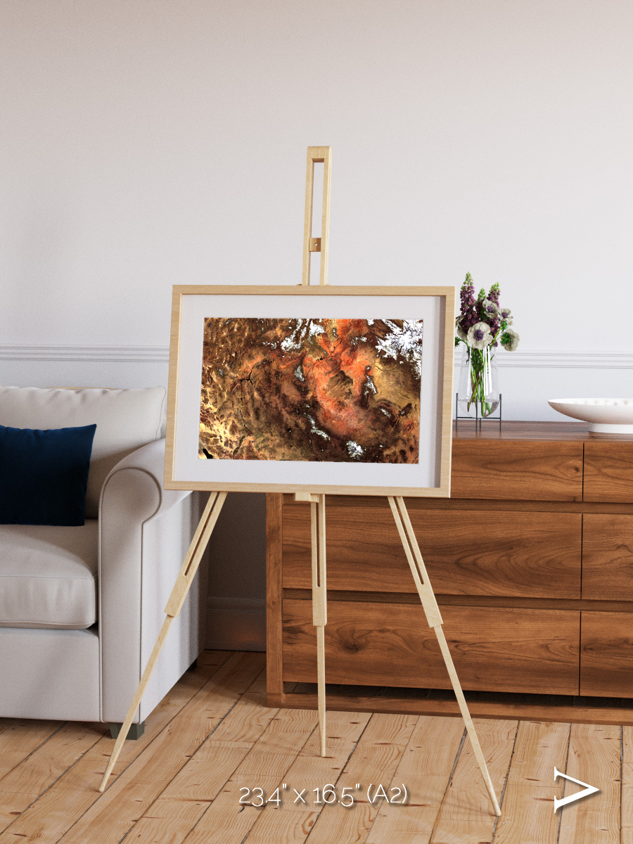 Sunlit Dunes, North America Framed & Mounted Print